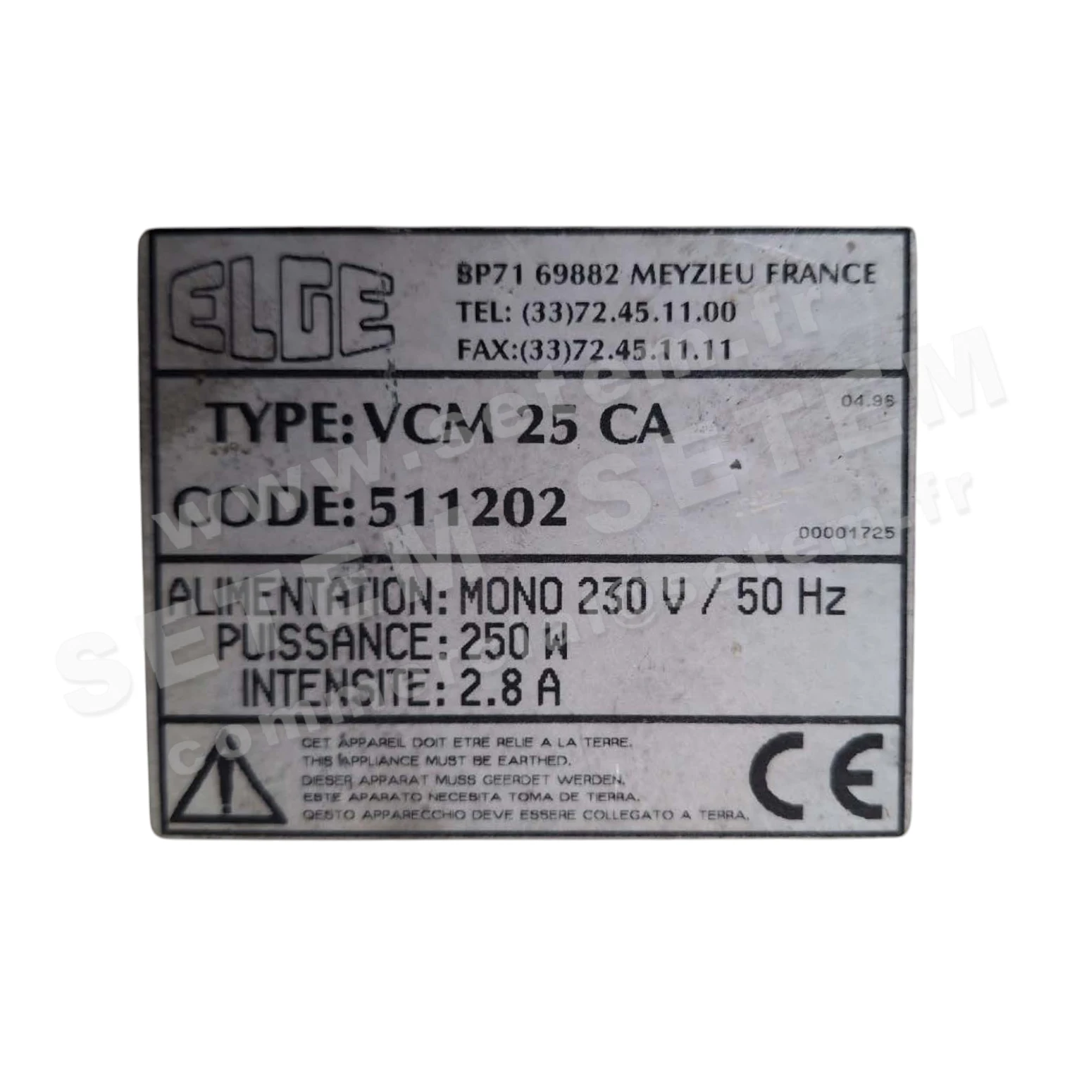 1647000063-CAISSON ELGE VCM25CA *511202*