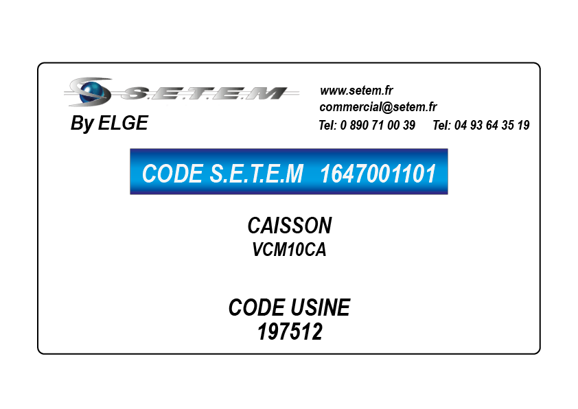 CAISSON VCM10CA *197512*