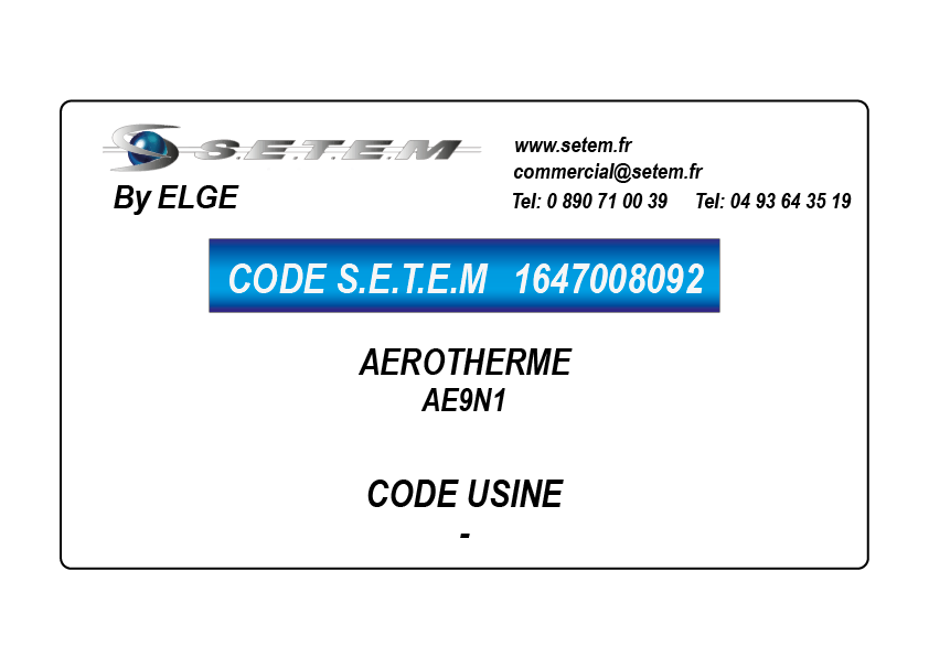 AEROTHERME AE9N1 2