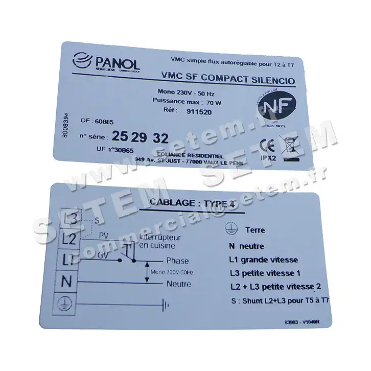 CAISSON VMC SF COMPACT SILENCIO *911520* 3