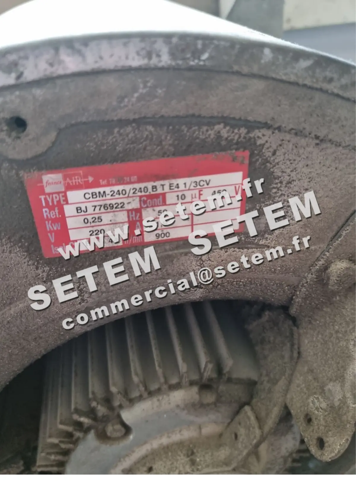 1801000021-VENTILATEUR FRANCEAIR CBM240/240 BT E4 1/3CV *BJ776922*
