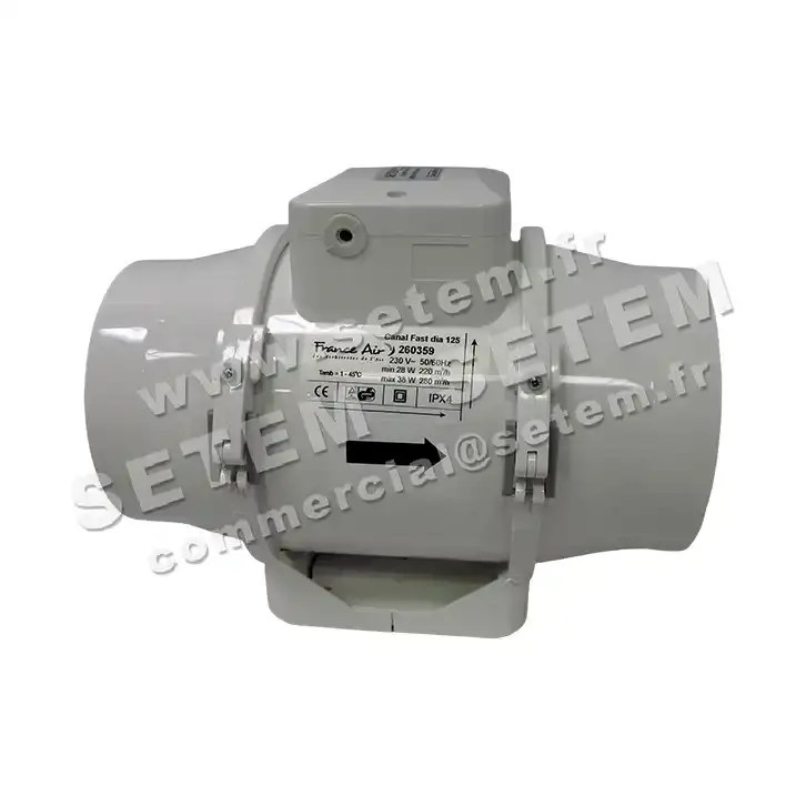 1801000125-VENTILATEUR FRANCEAIR CANAL FAST D125 *260359*