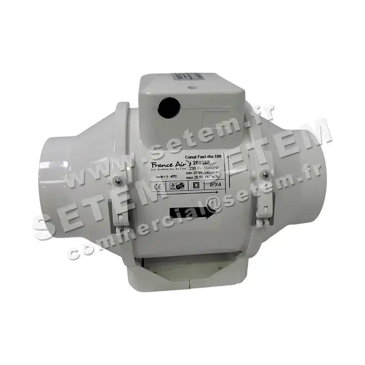 1801001100-VENTILATEUR FRANCEAIR CANAL FAST D100 *260358* 5