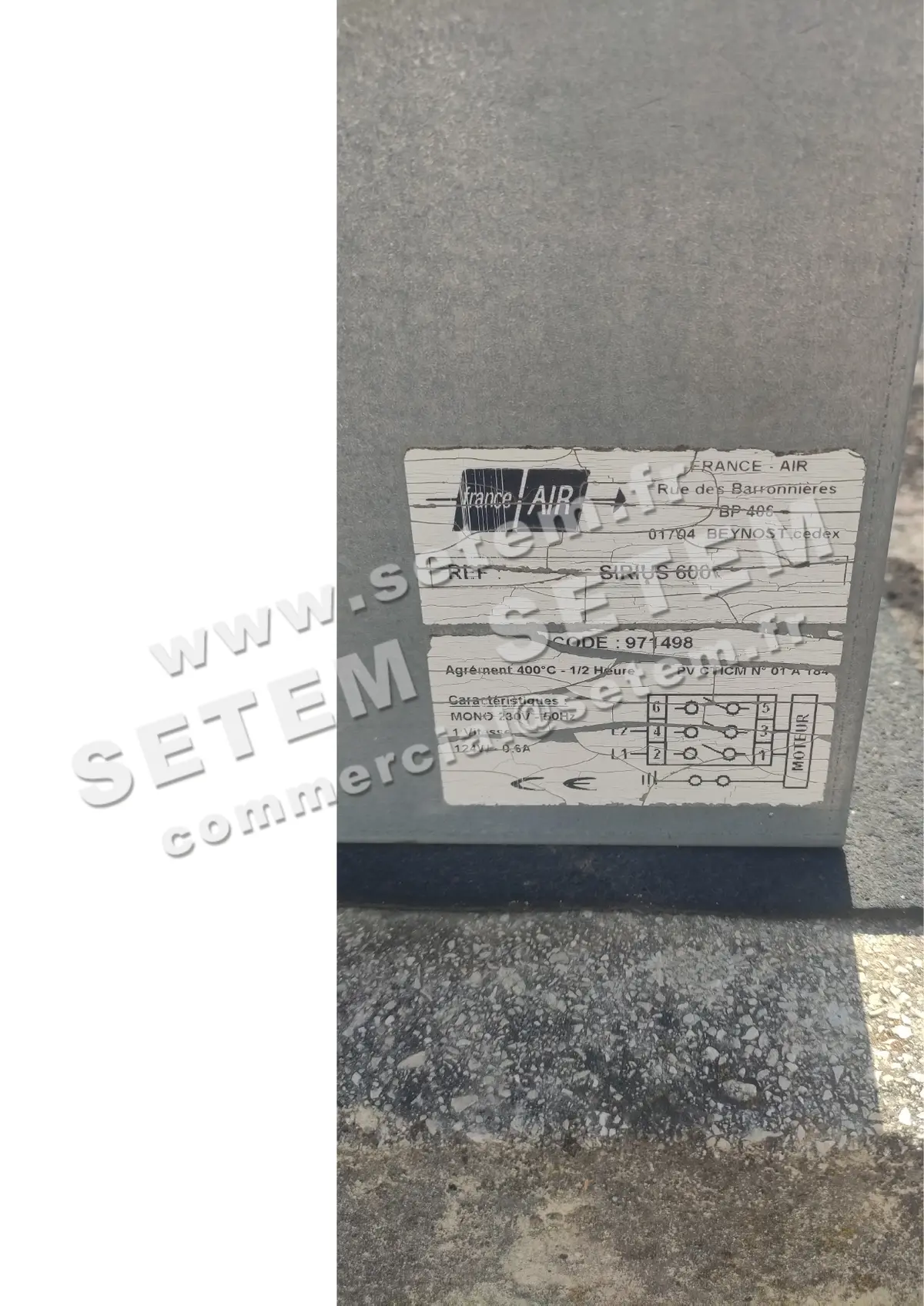 1801002140-CAISSON FRANCEAIR SIRIUS 600 400°C/1/2H *971498* 2