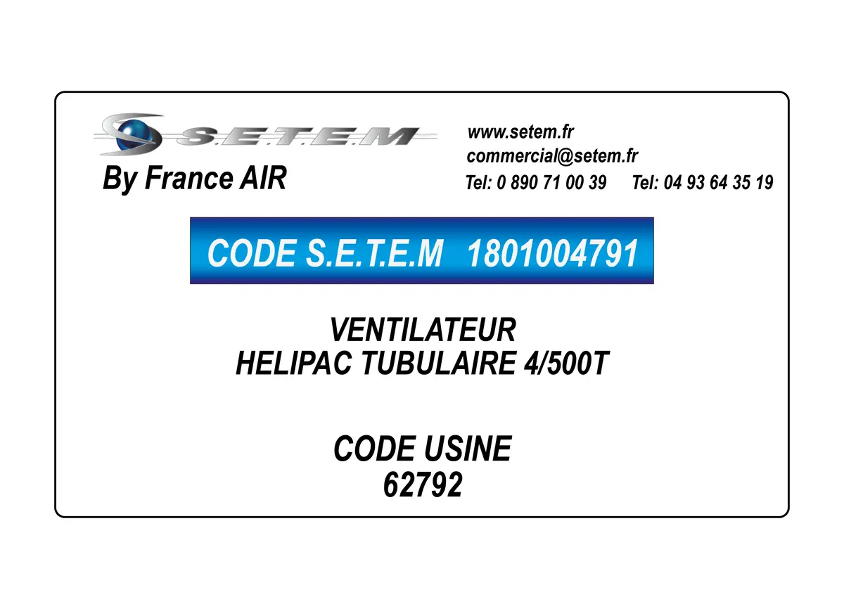 1801004791-VENTILATEUR FRANCEAIR HELIPAC TUBULAIRE 4/500T *62792*