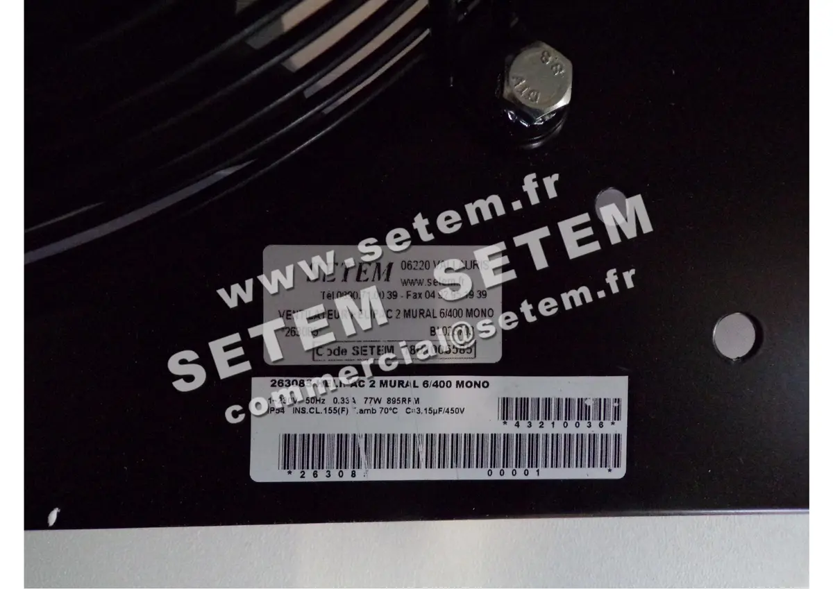 1801006585-VENTILATEUR FRANCEAIR HELIPAC 2 MURAL 6/400 MONO *263085* 2