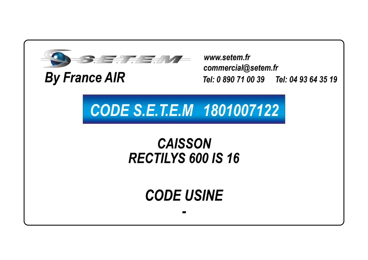 1801007122-CAISSON FRANCEAIR RECTILYS 600 IS 16