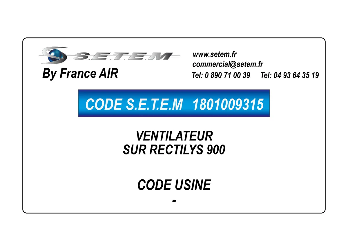 1801009315-VENTILATEUR FRANCEAIR SUR RECTYLIS 900