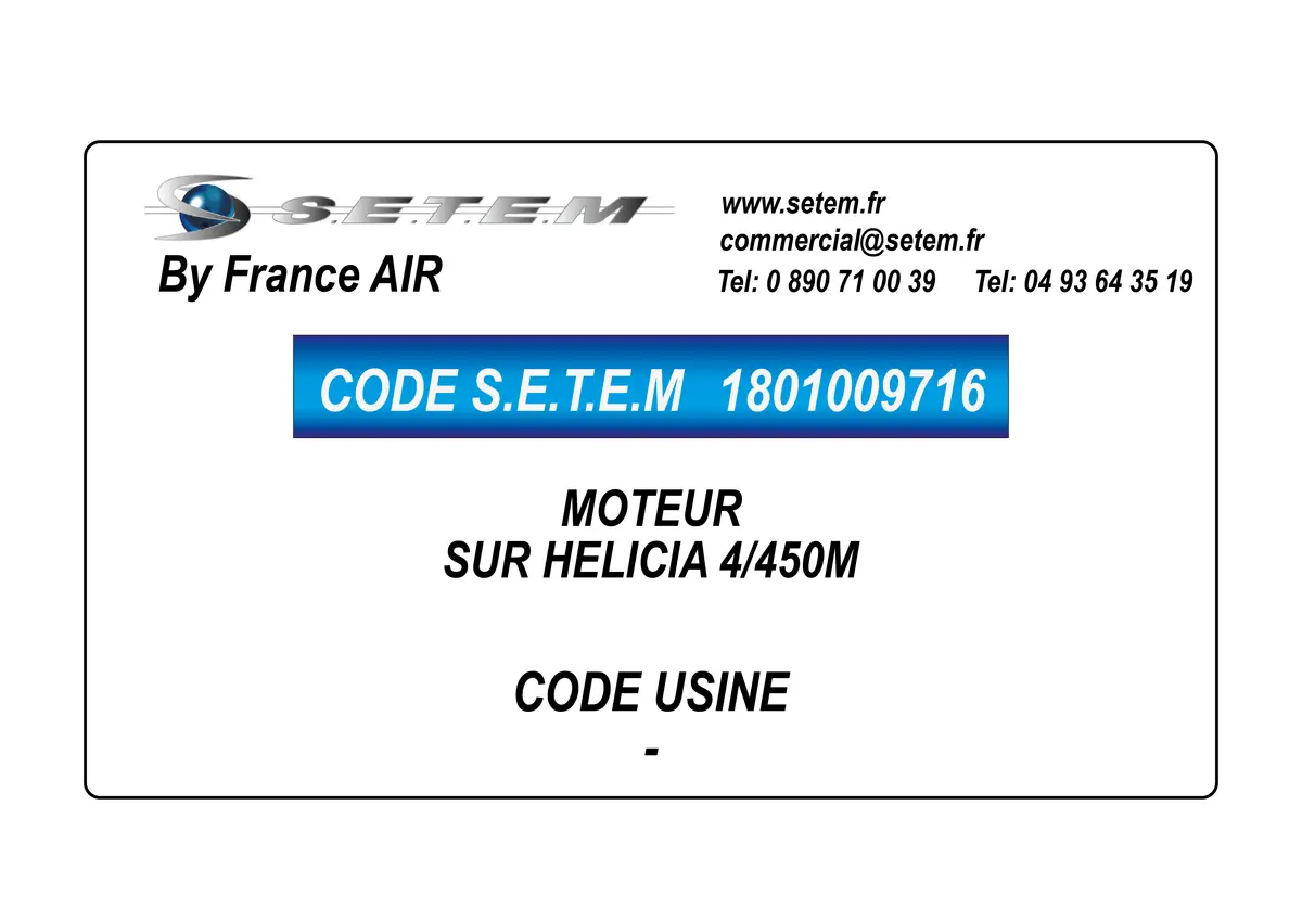 1801009716-MOTEUR FRANCEAIR SUR HELICIA 4/450M