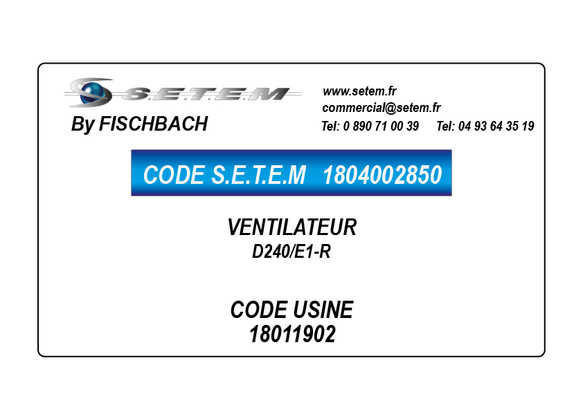 VENTILATEUR D240/E1-R *18011902*