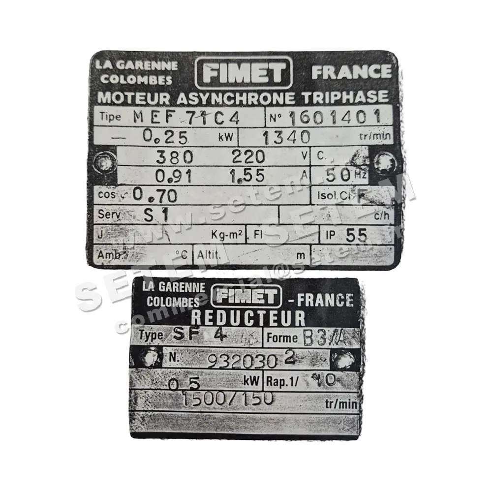 1808002150-MOTOREDUCTEUR FIMET SF4+MEF71C4 I=1/10 2