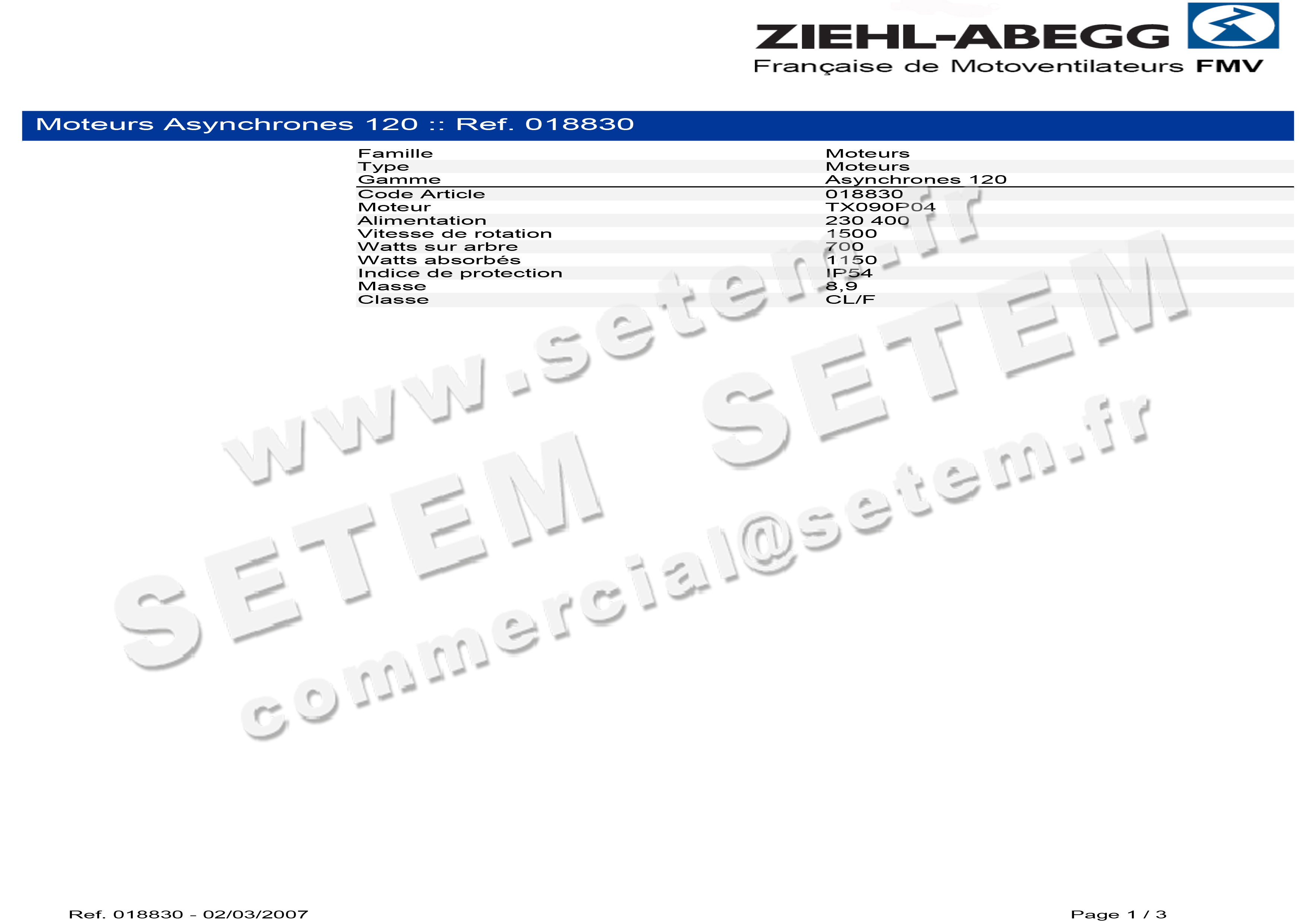 1809000004-MOTEUR FMV TX090P04 700/1150W 4P T230/400V *18830*