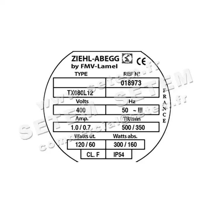 1809000035-MOTEUR FMV TX080L12 120/300W 12P T400V 2V *18973* 3