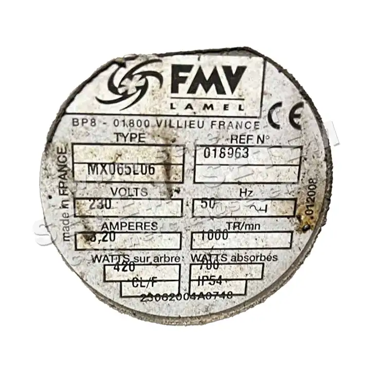 1809000070-MOTEUR FMV MXC65L6 500/750W 6P M230V *18963*