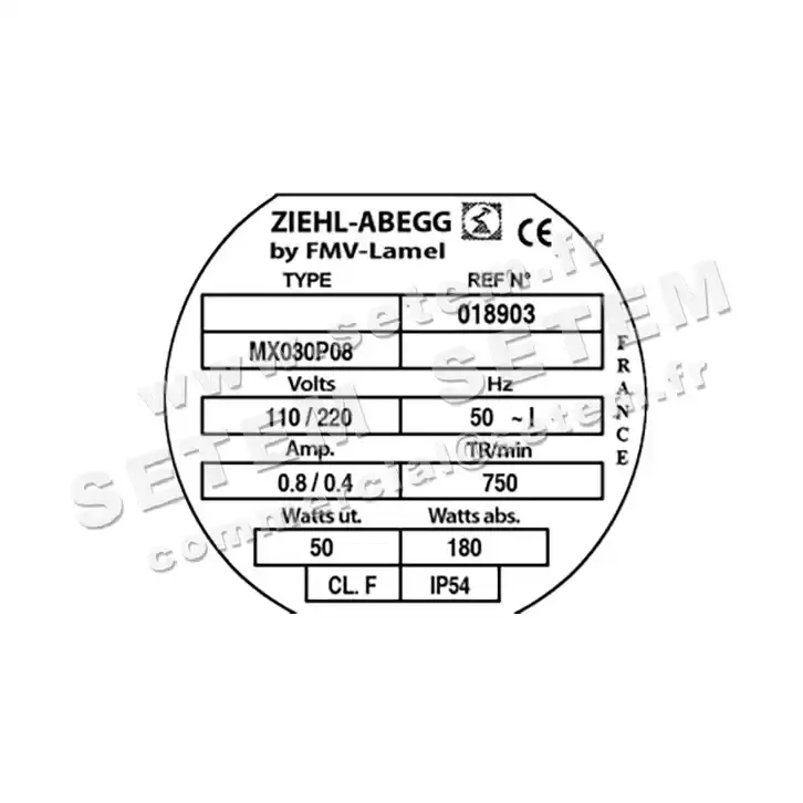 1809000073-MOTEUR FMV MX030P08 50/180W 8P M110/220V *18903* 3