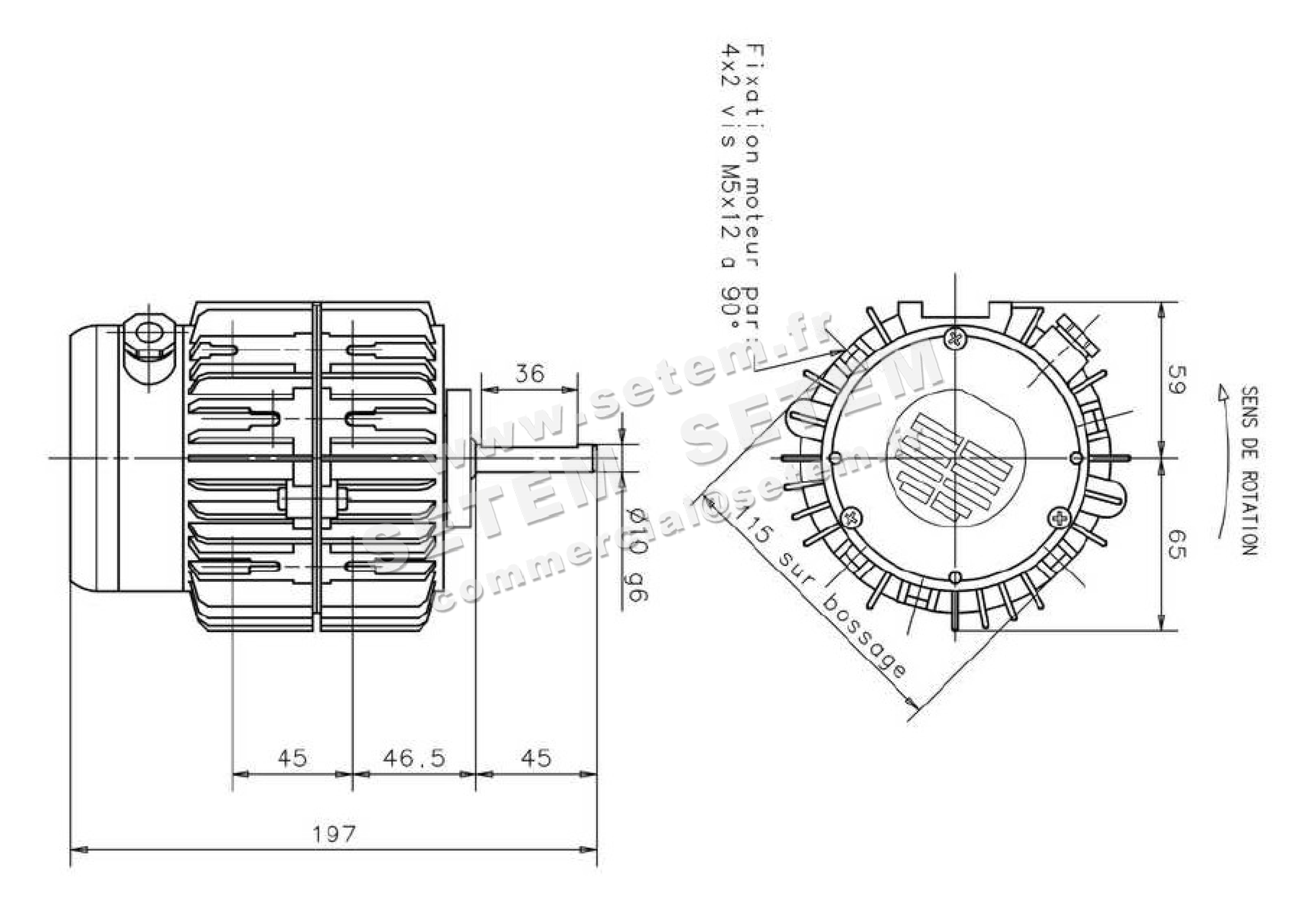 1809000083-MOTEUR FMV MF030W04 70/170W 4P M230V *18755* 4