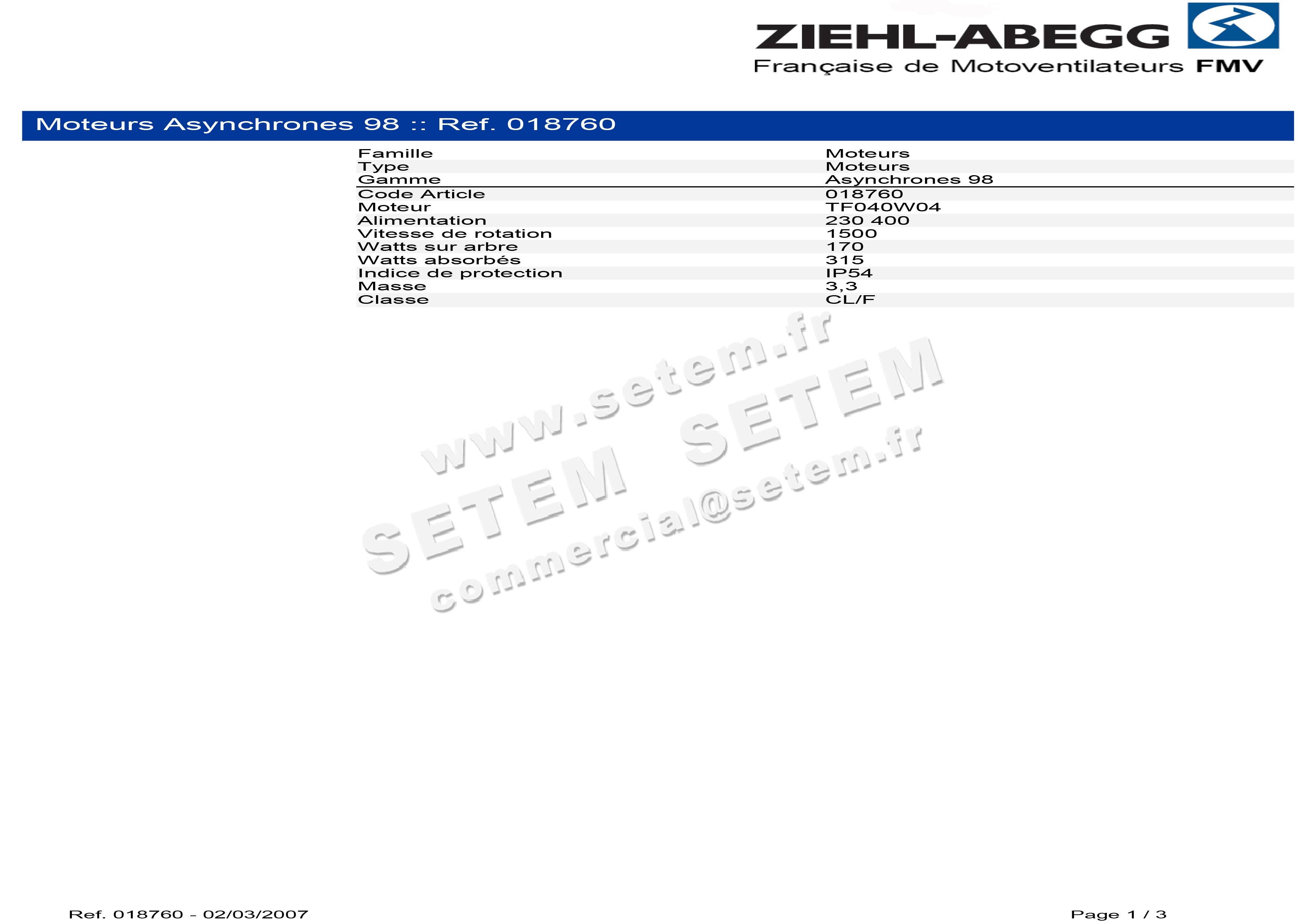 1809000092-MOTEUR FMV TF040W04 170/315W 4P T230/400V *18760* 3