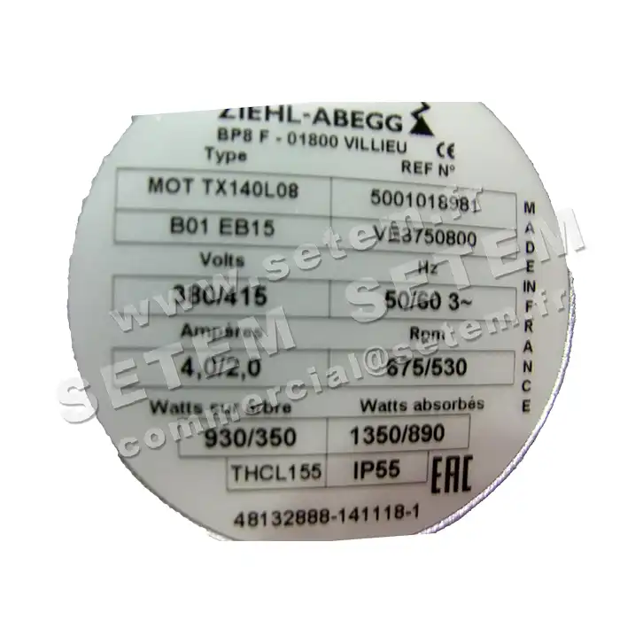 1809000096-MOTEUR FMV TX140L8 *18981* 3