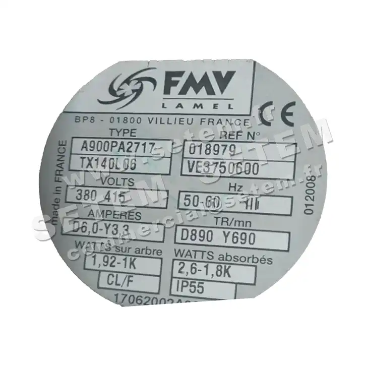 1809000189-MOTEUR FMV TX140L6 *18979*