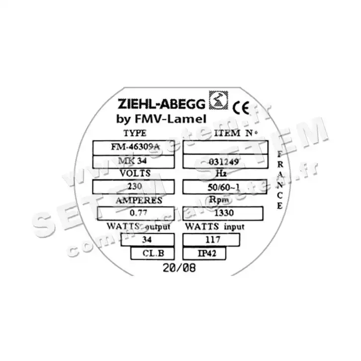 1809000199-MOTEUR FMV MK34 FM.46309A *31249* 3