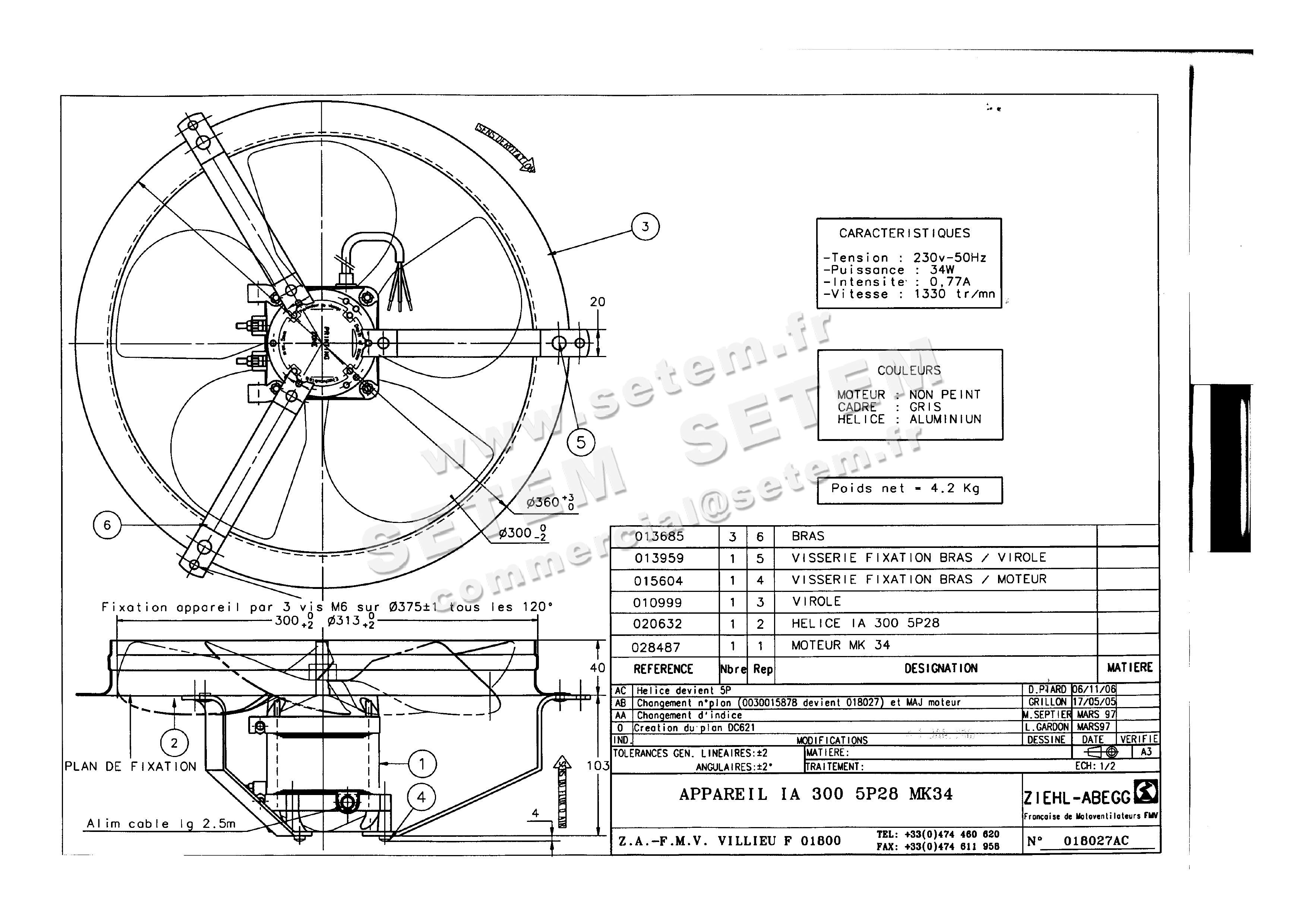 1809000213-VENTILATEUR FMV IA300.5P28.MK34 *18027*