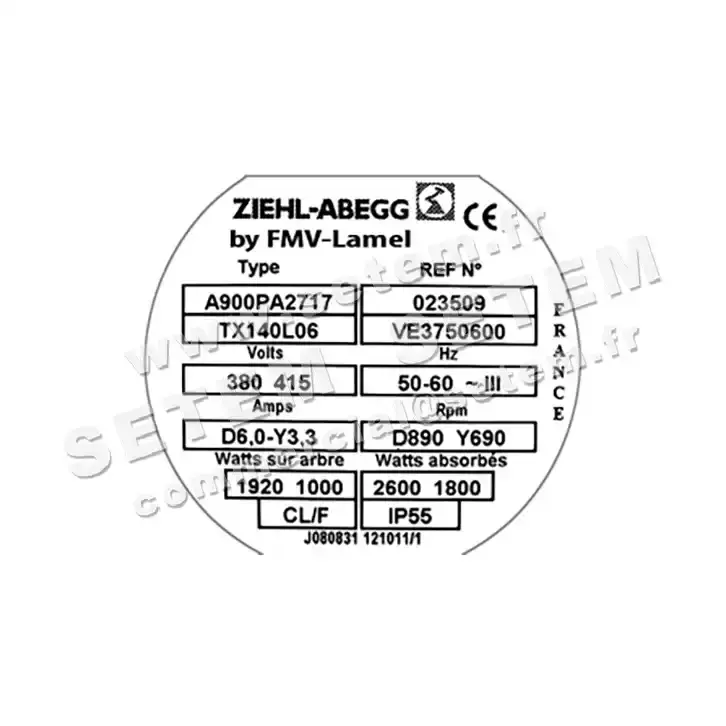 1809000217-MOTEUR FMV TX140L06 *23509* 2