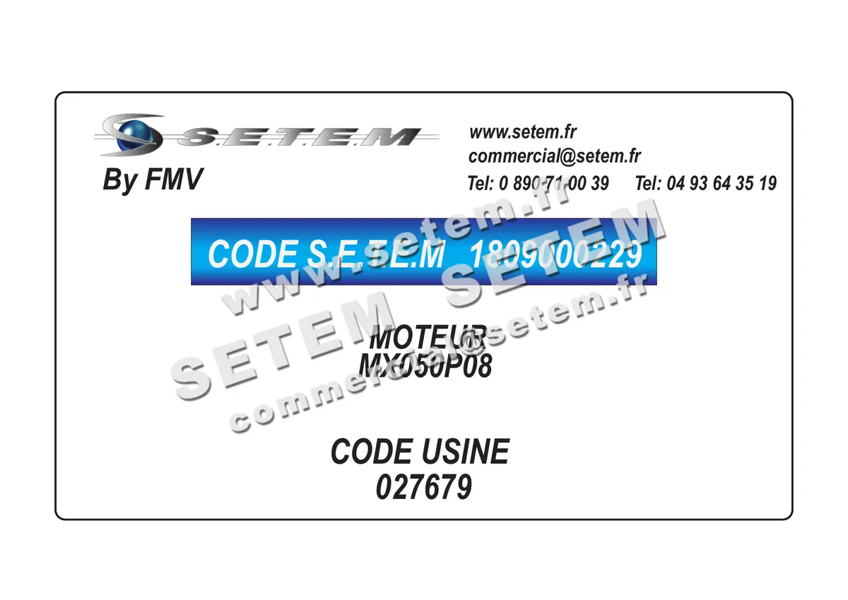 1809000229-MOTEUR FMV MX050P08 *27679*