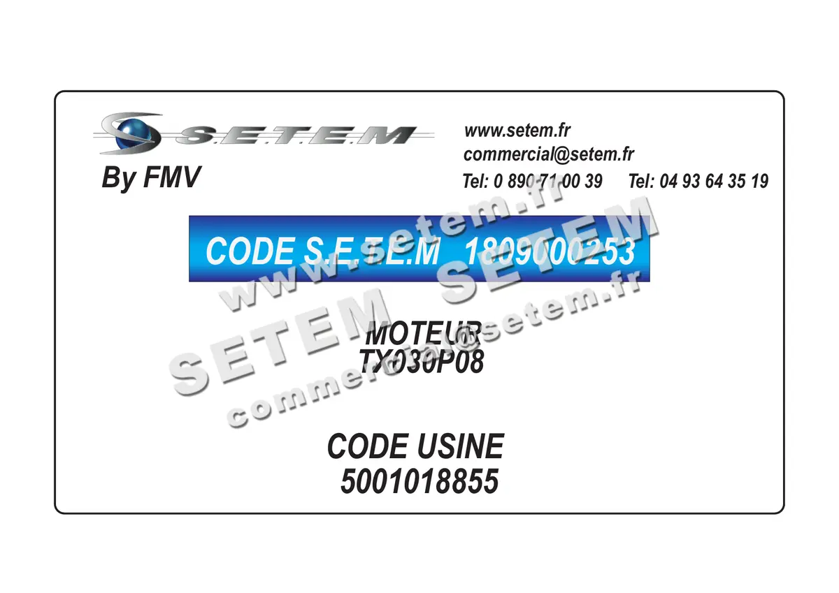 1809000253-MOTEUR FMV TX030P08 *5001018855*