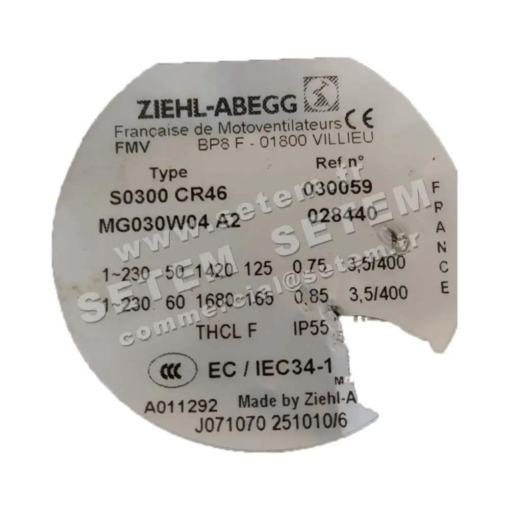 1809001025-VENTILATEUR FMV S0300CR46.MG030W04A2 028440 *30059*