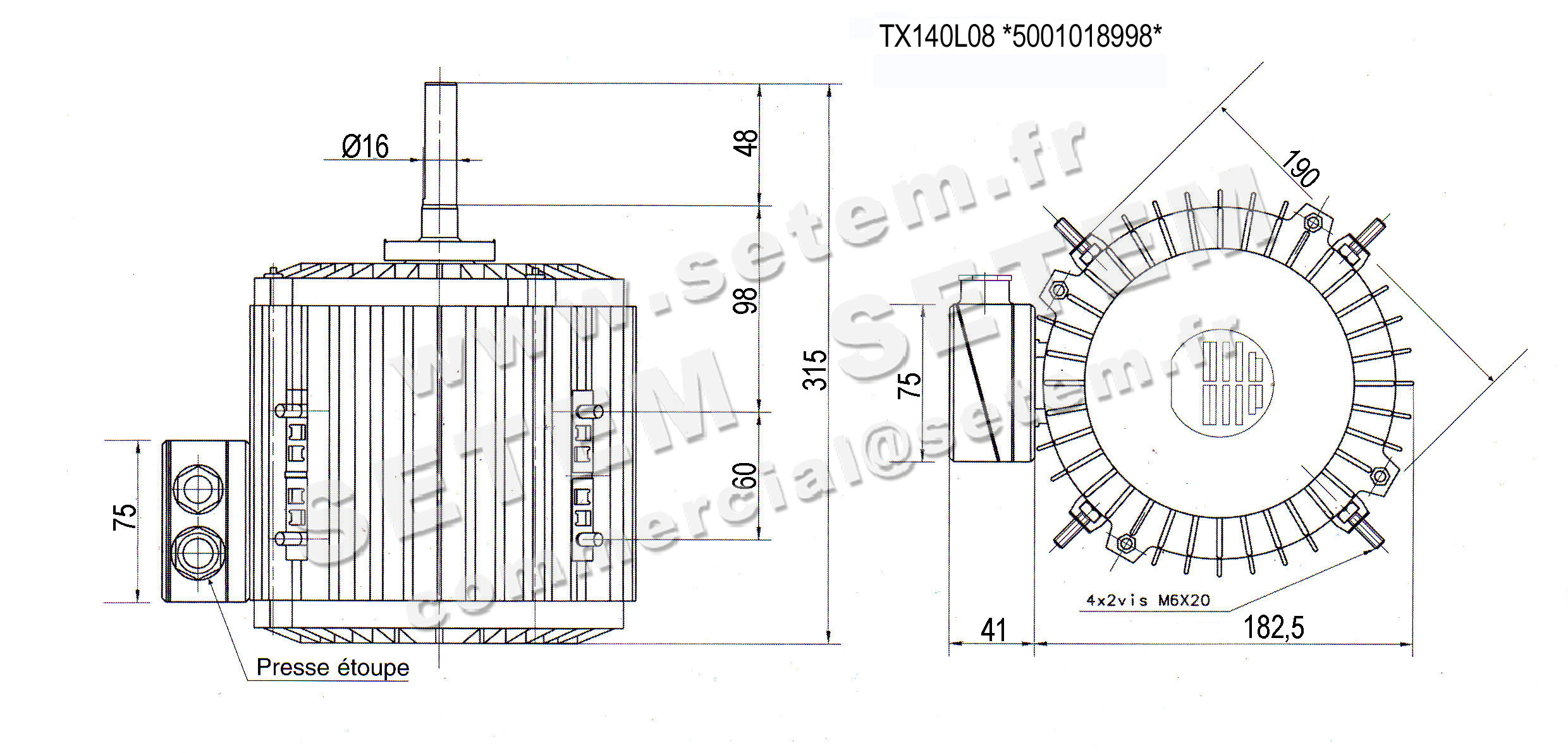 1809001134-MOTEUR FMV TX140L08 930/1350W 8P T400V 2V *5001018998* 3