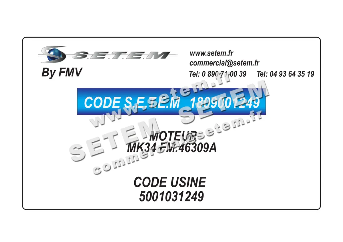 1809001249-MOTEUR FMV MK34 FM.46309A *5001031249* 3