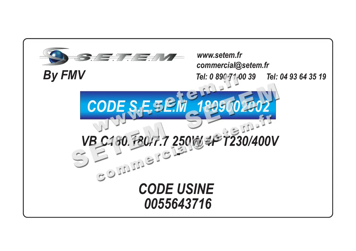 1809002002-MOTO-VENTILATEUR VB C180.180/7.7 250W 4P T230/400V FMV *0055643716*