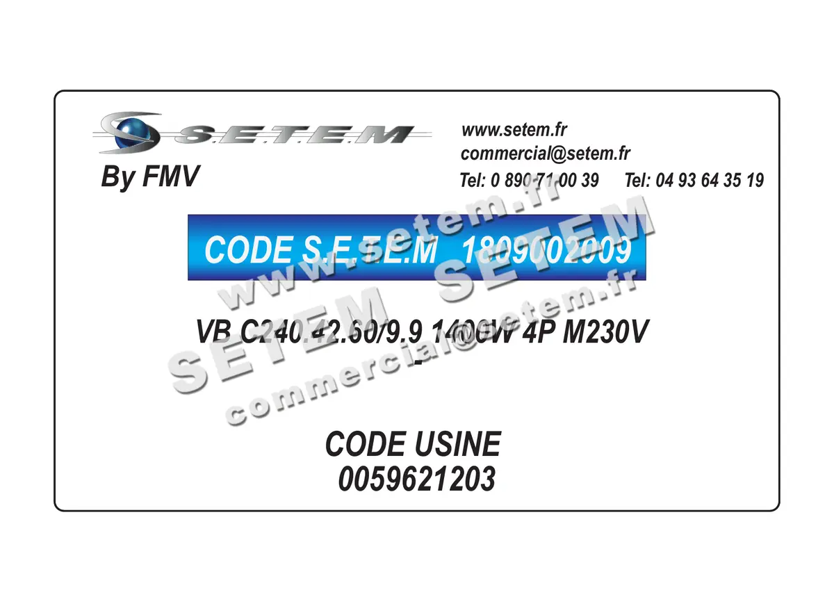 1809002009-MOTO-VENTILATEUR VB C240.42.60/9.9 1400W 4P M230V FMV *0059621203*