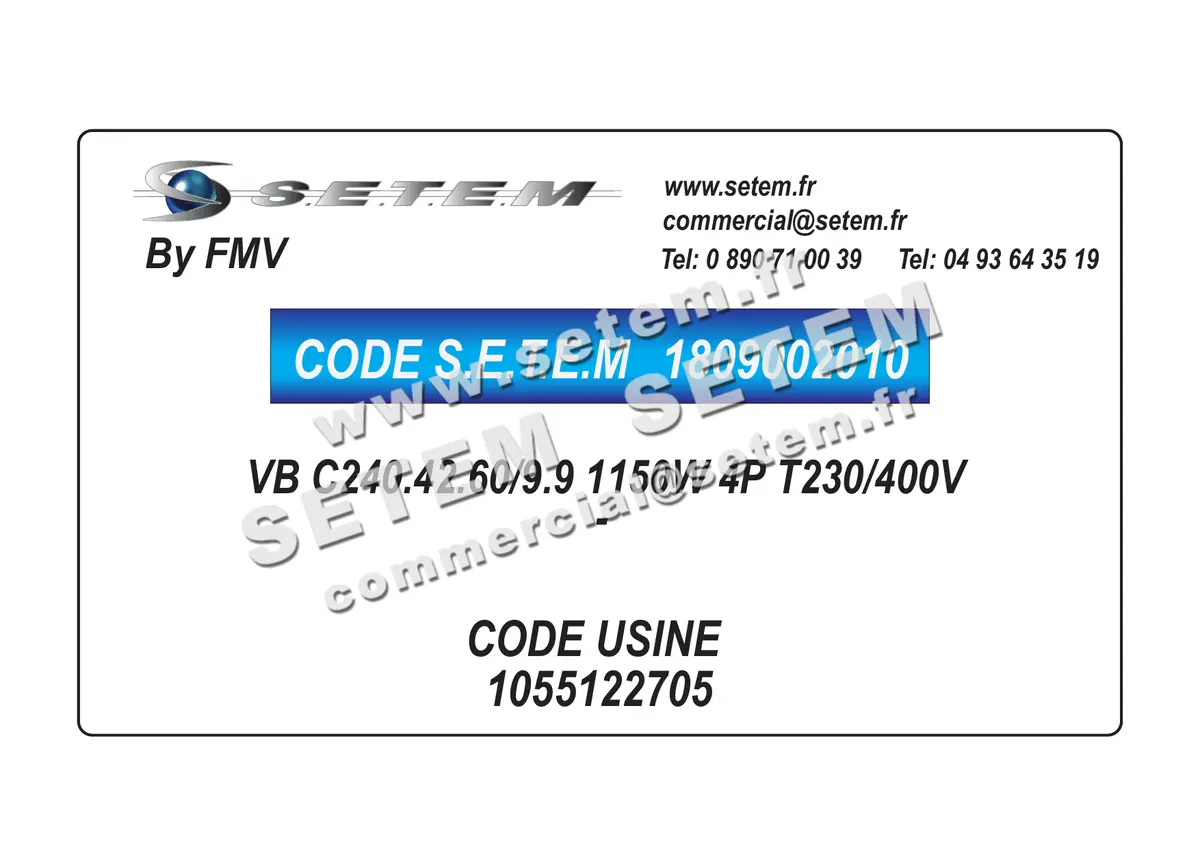 1809002010-MOTO-VENTILATEUR VB C240.42.60/9.9 1150W 4P T230/400V FMV *1055122705*