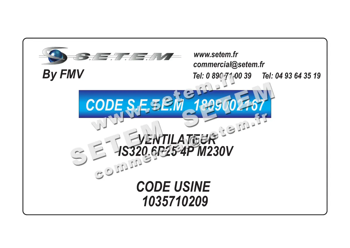 1809002167-VENTILATEUR FMV IS320.6P25 4P M230V *1035710209*