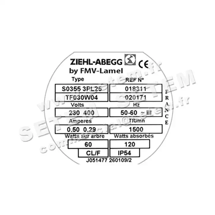 1809002170-VENTILATEUR FMV S355.3PL25 4P T230/400V *1039149708* 2