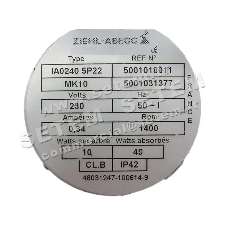 1809002193-VENTILATEUR FMV IA240.5P22.MK10 *5001018011* 2