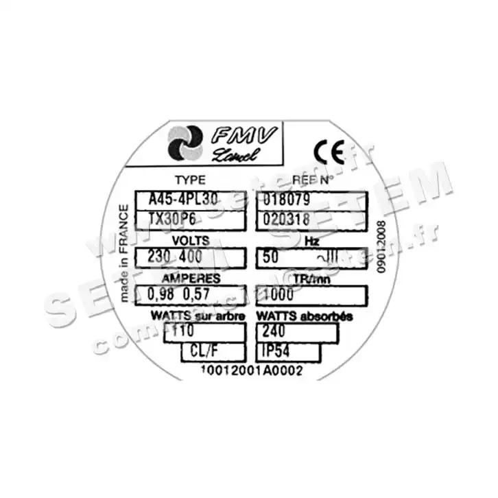 1809002229-VENTILATEUR FMV A0450.4PL30.TX030P06 *18079* 3