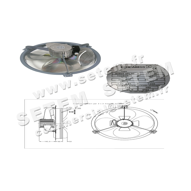 1809002235-VENTILATEUR FMV A500PL30.TX50P6 *18095* 4