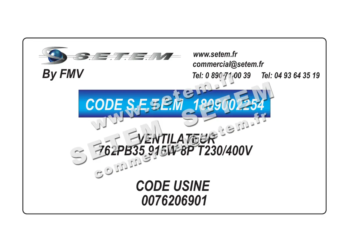 1809002254-VENTILATEUR FMV 762PB35 915W 8P T230/400V *76206901*