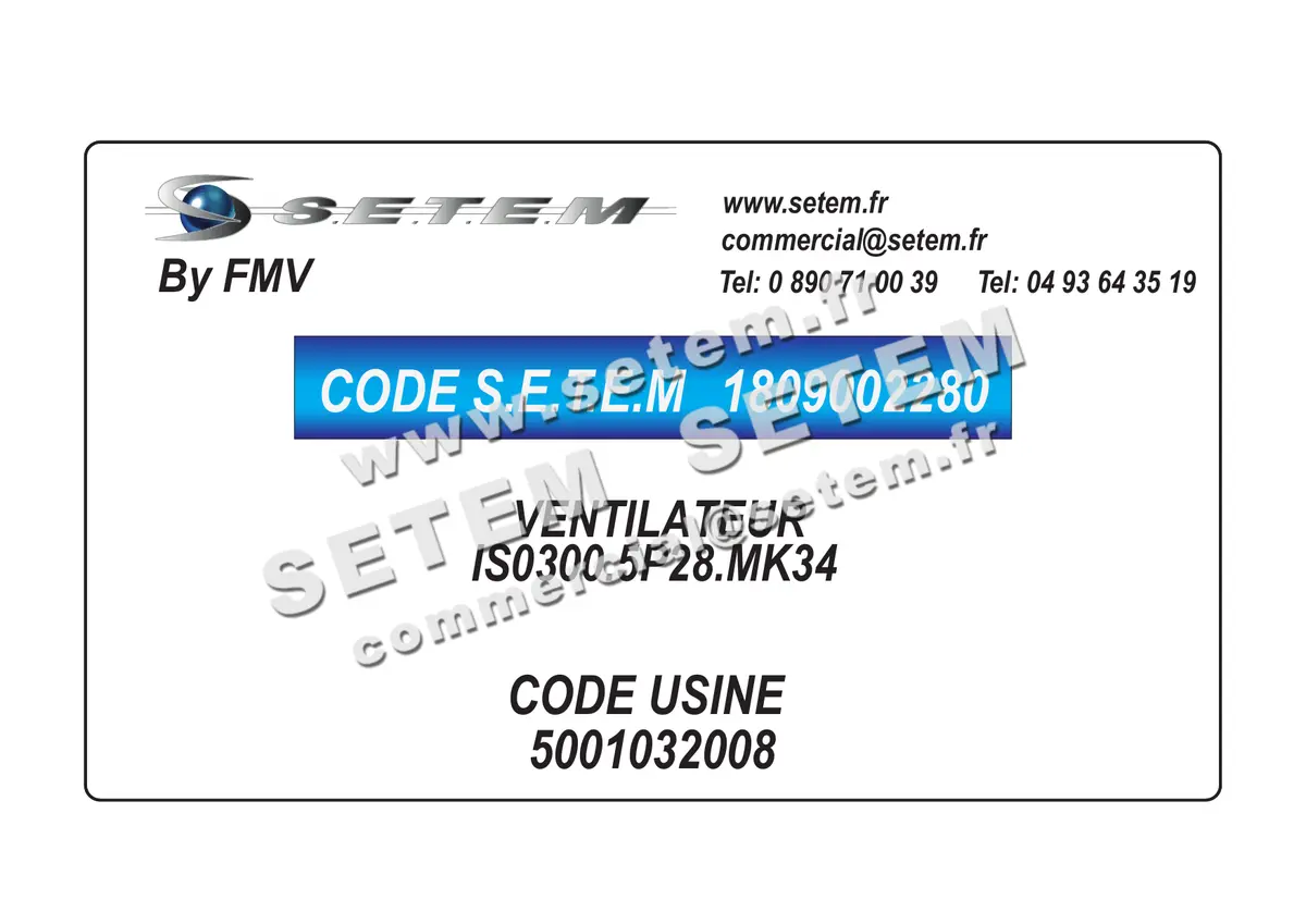 1809002280-VENTILATEUR FMV IS0300.5P28.MK34 *5001032008*