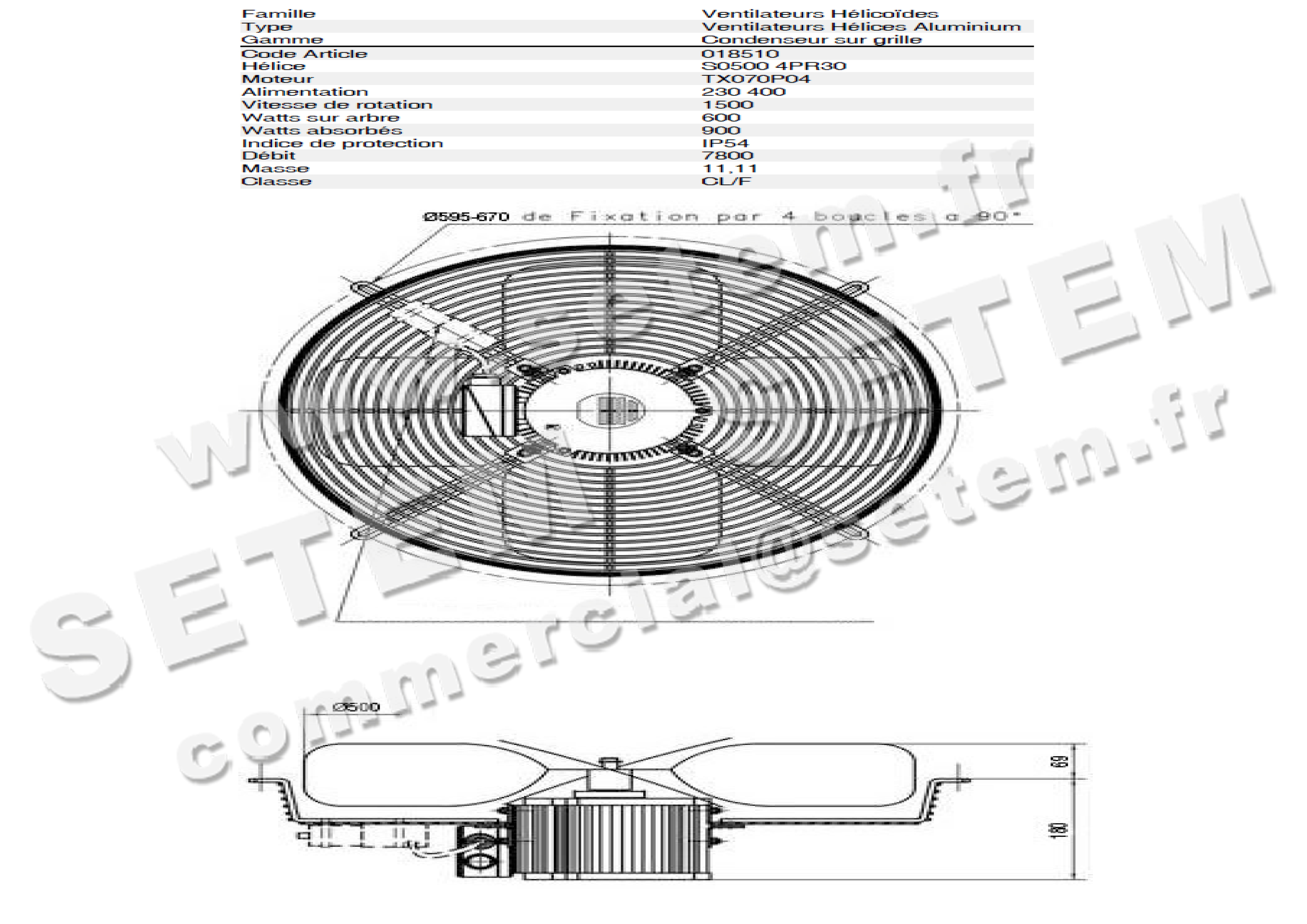1809002399-VENTILATEUR FMV S500.4PR30.TX70P4 *18510*