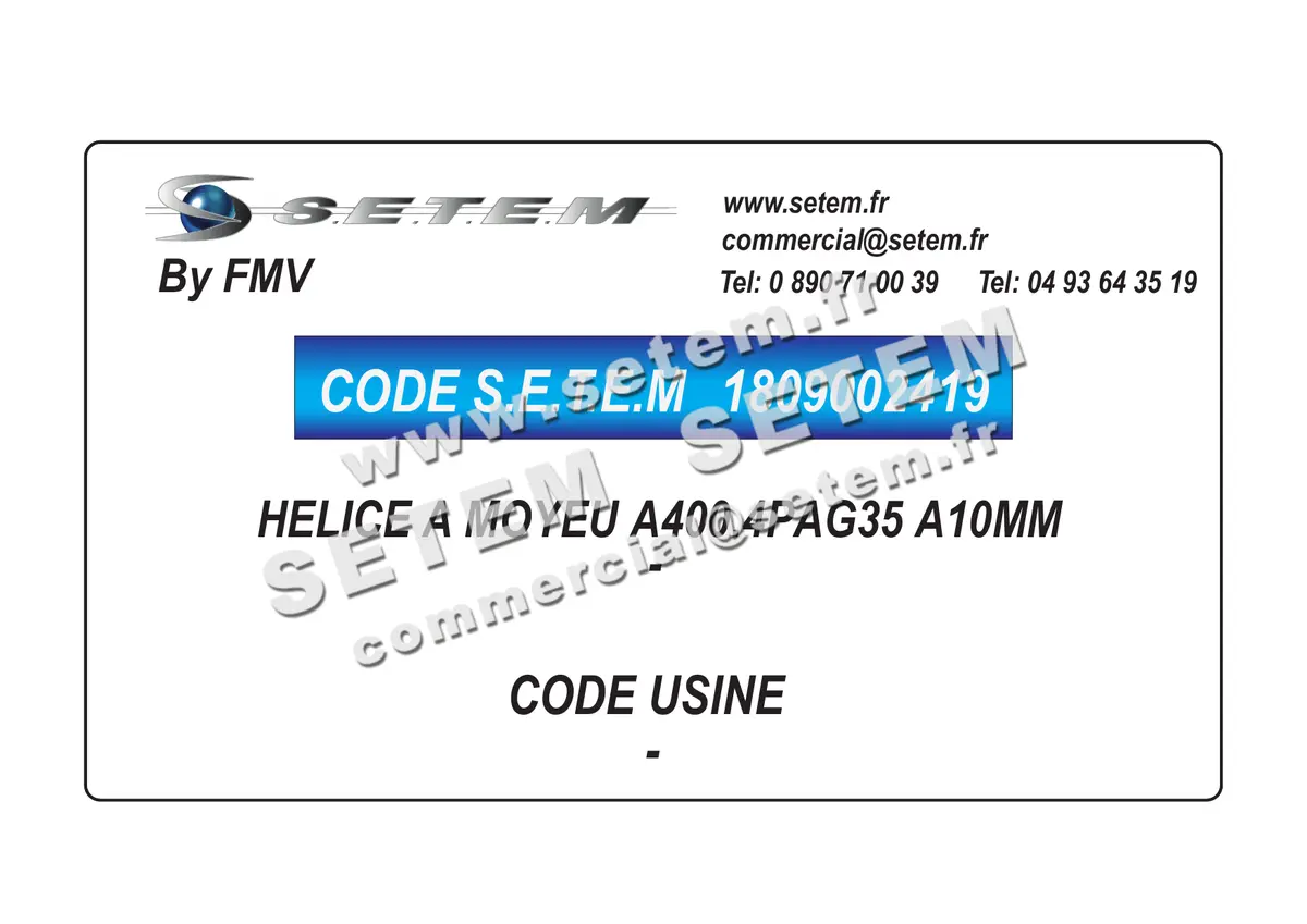 1809002419-HELICE A MOYEU A400.4PAG35 A10MM FMV