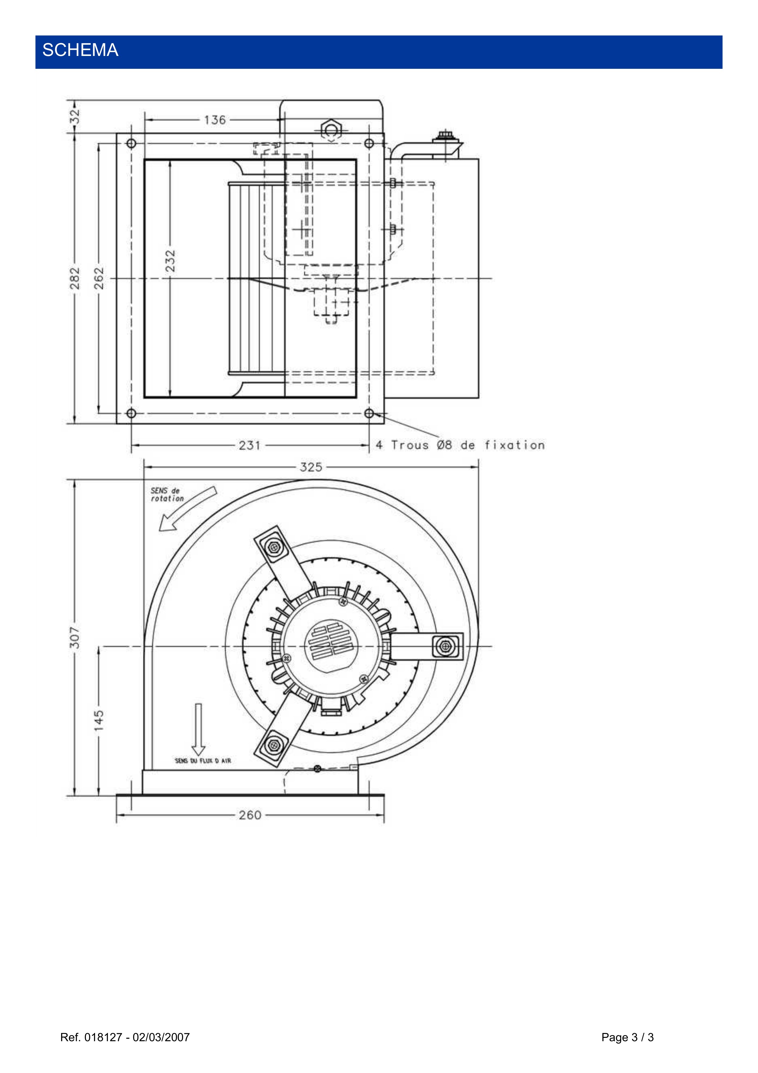 1809002550-VENTILATEUR FMV DD7/7 MFC40W6 62W P6 M230V *18127*