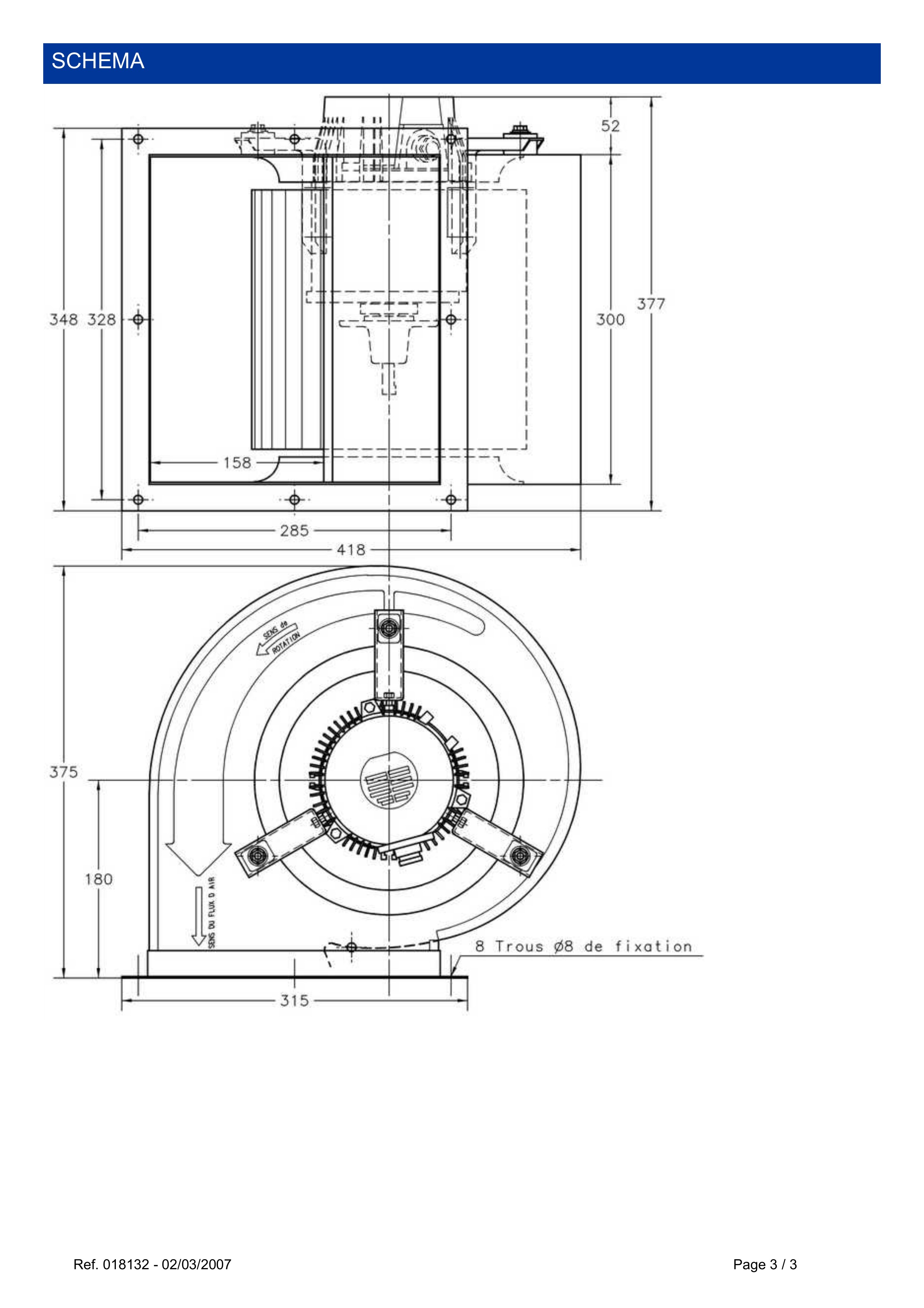1809002555-VENTILATEUR FMV DD9/9 MXC40P6 147W 6P M230V *18132*