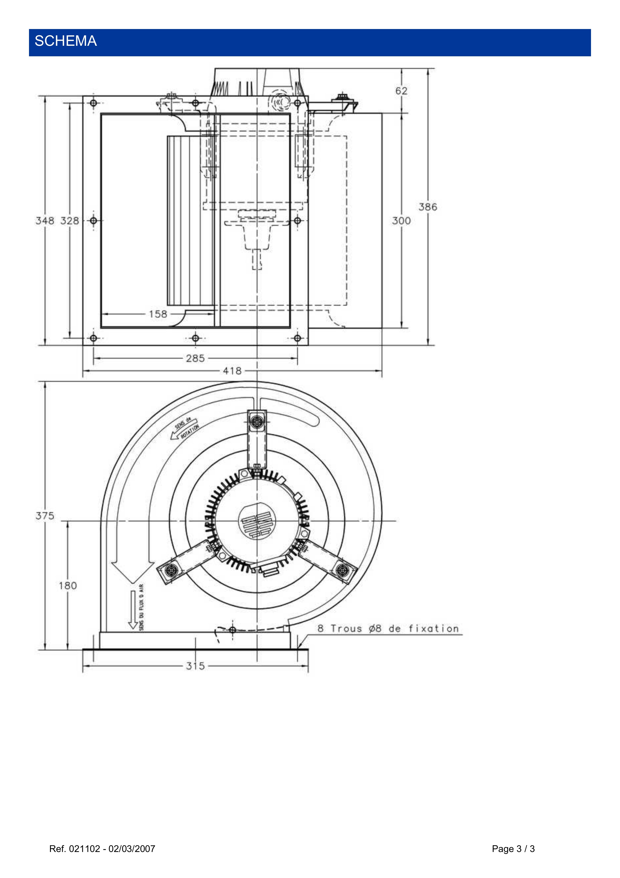 1809002556-VENTILATEUR FMV DD9/9 MXC50P6 184W 6P M230V *21102*