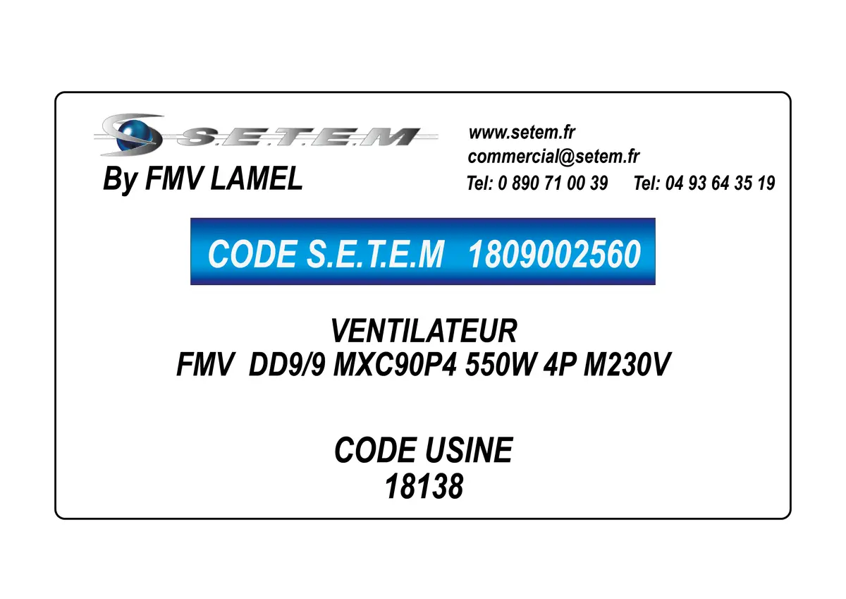 1809002560-VENTILATEUR FMV DD9/9 MXC90P4 550W 4P M230V *18138*