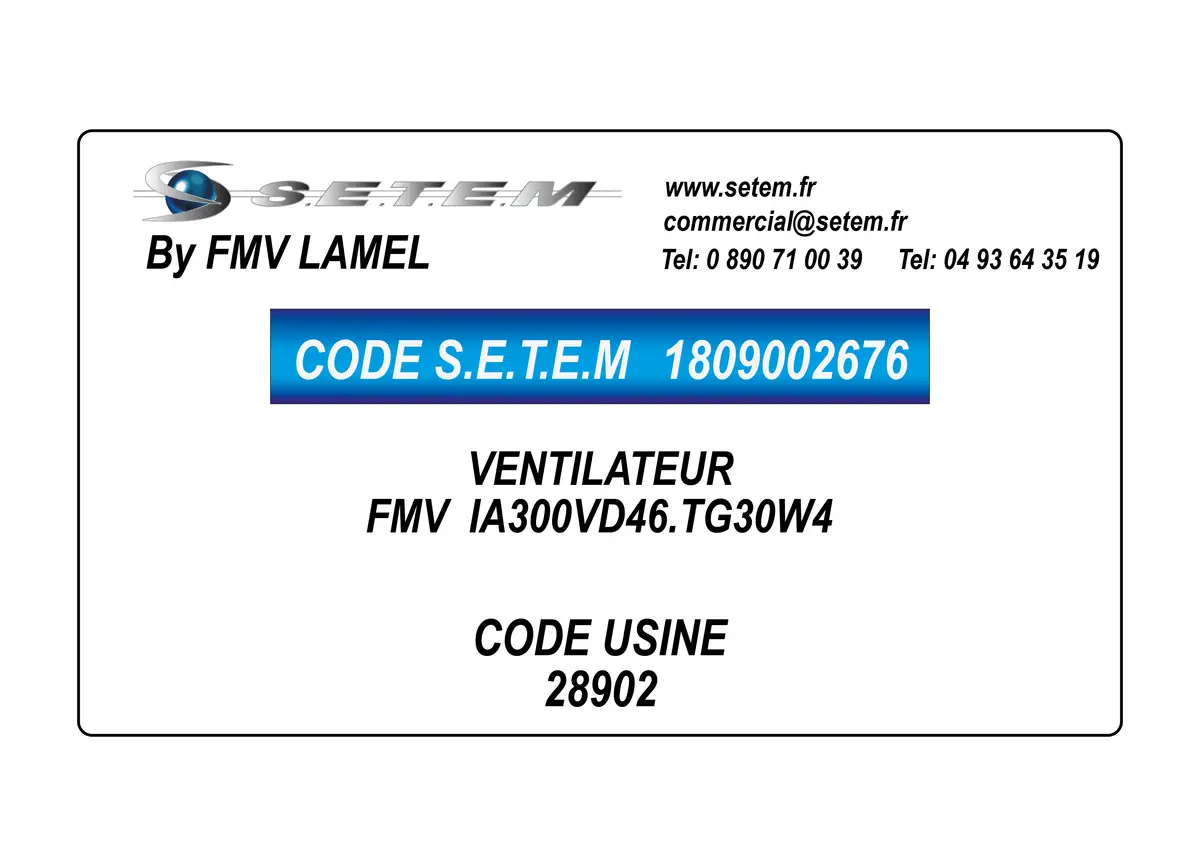 1809002676-VENTILATEUR FMV IA300VD46.TG30W4 *28902*