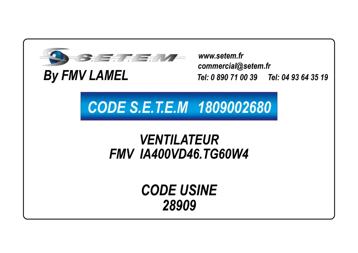 1809002680-VENTILATEUR FMV IA400VD46.TG60W4 *28909*