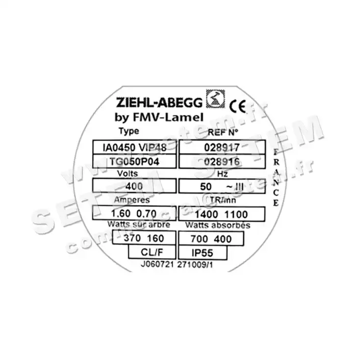 1809002684-VENTILATEUR FMV IA0450VIP48.TG050P04 *28917* 2